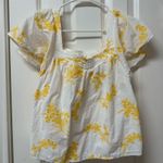 A loves A A Loves‎ A White and Yellow Top size XS Photo 0