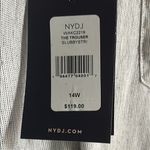 NYDJ New Women’s Linen Blend Slubby Striped Career Brunch Trouser Pants Photo 3