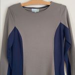 Sahalie Brown and Navy Long Sleeve Dress size m Size M Photo 1