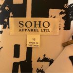Soho Apparel Stylish Black and White Patterned Dress Photo 4