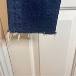 ZARA  Denim Jean, Size 8 Dark Wash‎ Raw Hem Tapered Leg Streetwear Grunge Photo 2