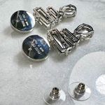 Miu Miu Pink Swarovski Crystal Post-Back Earrings Photo 3