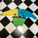 Vintage Escada Sweater Embroidered Car and Sequined Paw Prints, Sz 42 US L Photo 1