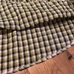 Urban Outfitters Daisy Street Faux Wrap Front Smock Dress Green Plaid Gingham Seer Sucker Size XS Photo 4