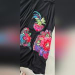 Desigual  Black Floral embroidered boho dress size medium Photo 10