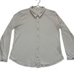 Eileen Fisher  Organic‎ Cotton Button-Up Shirt Top M/M READ Photo 0