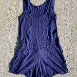 Leimere Knit Cashmere Blend Navy Romper Size M Photo 2