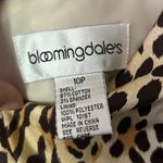 Bloomingdales Vintage 90s Bloomingdale’s animal print v neck sleeveless sheath dress size 10P Photo 10
