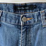 Calvin Klein Jeans Vintage Calvin Klein Medium Blue Denim Bootcut Jeans Signature Pockets Sz 8 Photo 7