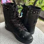 Pastry Black Lace Up Boots with Platform Sole Size 6 Photo 12