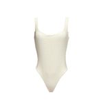 MONDAY SWIMWEAR Sardinia One Piece Swim, Ivory Crochet, Large White Photo 9