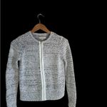 Loft  Textured Gray Zip-Up Sweater Photo 3