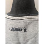 Vintage AND1 Basketball Cropped Sweatshirt Gray Raw Hem Streetwear Y2K Small Photo 3