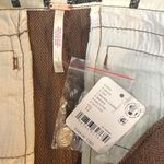 Free People Herringbone Textured Dark Academia Brown Cargo Pants Size 12 NWT Photo 11