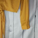 Pretty Little Thing  Mustard Yellow Wrap Blouse Photo 6