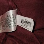 BCBG MAX AZRIA Mariko Faux Suede Top Maroon Small Photo 5