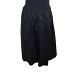 Hill House Home Akilah Black Nap Dress Off Shoulder Midi Women’s Size Small Photo 3