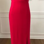 Sherri Hill Vintage 90s Halter Red Formal Gown 00 XXS Photo 5