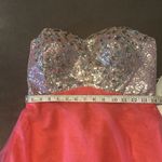 Women’s Pink Full Length Sparkly Tulle & Sequined Prom Party Dress Size S NWT Photo 8