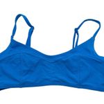 Old Navy Womens Blue Bikini Top Removable Cups Strappy Back Adjustable Straps M Photo 0