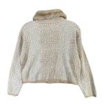 Melody Garden Sweater Jacket M Tan Animal Print Faux Fur Zip Retro Mob Wife Vtg Size M Photo 6