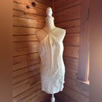Amanda Uprichard Halter Linen Mini Dress White Photo 1