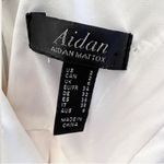 Aidan Mattox  Satin Flared Short Sleeve Mini Dress Size 2 Pink Multicolor Photo 7