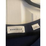 Marcella NYC Navy‎ Asymmetrical Hem Dress Laggenlook Capsul Wardrobe Size XS Blue Photo 2