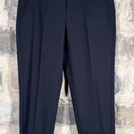 Athleta  Black High Waisted Straight Leg Zipper Pocket Casual Dress Pants Size 10 Photo 0