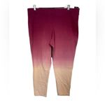 Torrid Women's NWT Dip Dye Red & Tan Full Length Mid Rise Premium Leggings 3X Photo 3