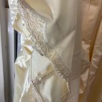 Cream vintage lace wedding dress with pearl closure back & sleeves Unbranded 16 Size XL Photo 3