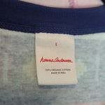 HANNA ANDERSSON WOMENS HOLIDAY LONG JOHN PAJAMA TOP SCANDI SNOWFLAKE FAIRISLE L Blue Size L Photo 9