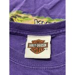 Vtg Harley Davidson Purple T Shirt L Cajun Lafayette, LA Mardi Gras Long Sleeve Size L Photo 4