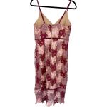 Lulus  Endless Elegance Mauve Multi Crochet Lace Bodycon‎ Midi Dress Size Medium Photo 4