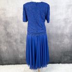 Laurence Kazar New York Womens Beaded Dress 1X Vintage Evening Gown Formal Photo 4