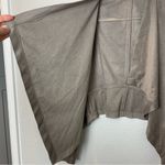 DALIA Faus Suede Women's Taupe Draped Jacket Size M Brown Size M Photo 5