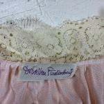 Diane Von Furstenberg VTG  Lace Trim Nightgown – Pale Pink‎ Size L Photo 6