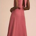 Anthropologie Jill Jill Stuart Pink Iva Crepe Bridesmaid Maxi Dress Long Gown 14 Photo 1