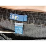 Dkin High Rise Straight Leg Stretch Blue Jeans Sz 20 Hipster Modern Photo 1