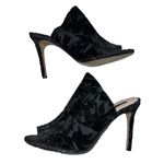 Ava & Aiden NEW NWOB Cora Black Floral Velvet Mule Heels Photo 1
