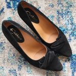 Earthies Prantini black suede bow heels size 8½ Photo 1