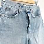 AGOLDE 90s Mid Rise Loose Denim Shorts Button Fly in Swapmeet Blue Women's 24 Photo 3