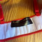 Forever 21 Fredricks of Hollywood X  glossy Red mini Skirt Set Photo 3