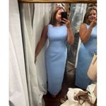 Amanda Uprichard  Marbella Maxi Dress in Baby Blue Size Large Photo 9