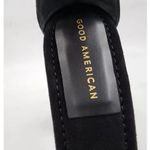 Good American Platform Block Heel Black Suede Ankle Strap Chunky Sandal 10.5 NEW Photo 9