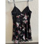 Lulus  Whimsigoth Lace Patterned Floral Flirty Y2K‎ Mini Dress Small Hoco Holiday Photo 4