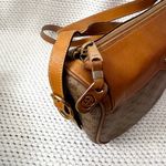 Gucci Vintage 70s Era Micro GG Monogram Crossbody Tan Canvas PVC Crossbody Bag Photo 4