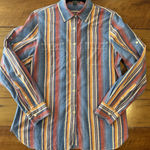 Ralph Lauren Jeans Co Striped Cotton Shirt Size M Blue Red Yellow Size L Photo 0