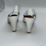 Enzo Angiolini  White Leather Pointed Toe Slingback Heels New Womens 6M Retro Y2K Photo 6