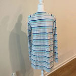 Coolibar Women’s Cabana Swim Coverup Dress Full Zip UPF50+ Striped Blue Size M Photo 5